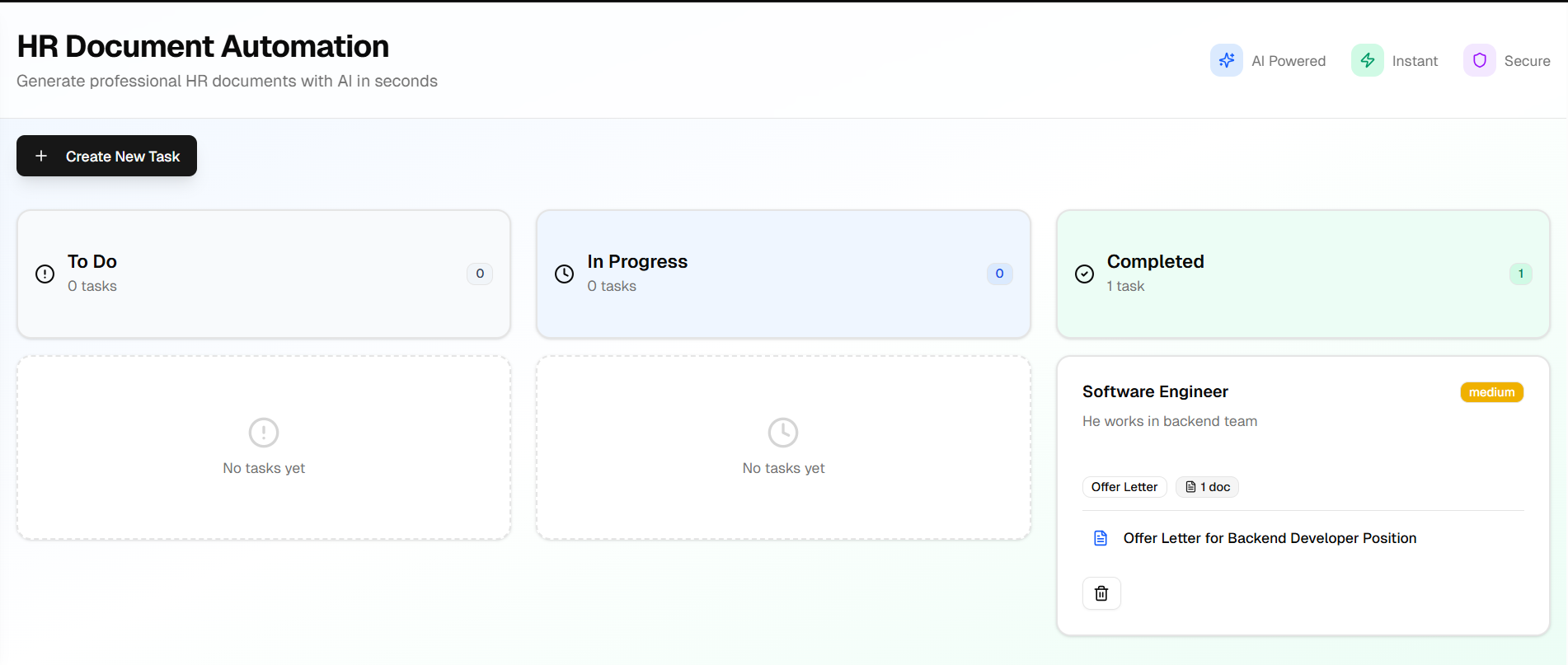 HR Workflow Automation using AI
